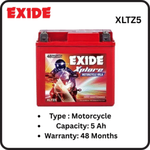 EXIDE MOTORCYCLE BATTERY  XLTZ5