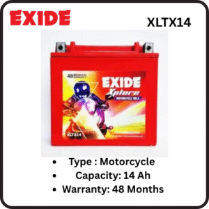 EXIDE MOTORCYCLE BATTERY - XLTX14